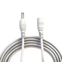 LETONDA DC Power Extension Cable, 5.5mm x 2.1mm, Security Camera Power Cord, White