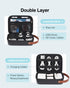 Luxtude Electronics Organizer Travel Case for Chargers and Cords, Hard Case for Electronics, Portable Tech Bag, Travel