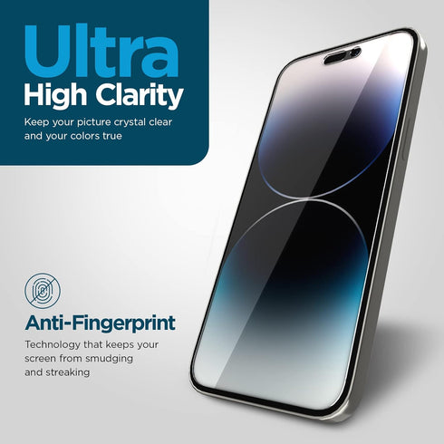 Case-Mate iPhone 14 Pro Max Screen Protector - 6.7 Inch, Anti-Scratch Tempered Glass with Shatter Protection, Easy to