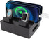 Tissting Wooden Charging Station for Multiple Devices - 5 Port USB Desktop Organizer