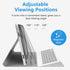 Keyboard Case for Samsung Galaxy Tab A9 Plus - Detachable Wireless Bluetooth Keyboard for 11 Inch 2023 Tablet - Gray