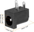 PATIKIL 5.5x2.1mm DC Power Connector, 5 Pack 3 Pin PCB Mounting Female Plug Jack