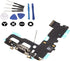 (md0410) Black USB Charging Port Charge Dock Connector Charger Flex Ribbon Cable Replacement for iPhone 7 + Tools Kit