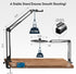 Overhead Camera Mount with Selfie Ring Light and Phone Holder, 10" LED Ring Light for Desk with Stand and Remote for
