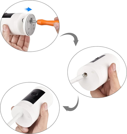 2Pack Clamp Mount for Ring Stick Up Cam & Indoor Cam 1st Gen, Flexible Gooseneck Mounting Bracket (White)