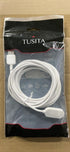 TUSITA 10-ft. Indoor Magnetic Charging Cable Compatible with Arlo Ultra 1 2, Pro 3 4 5 2K - 3M, White