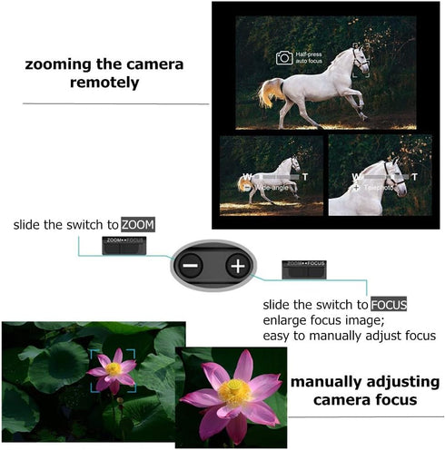 RMT-P1BT Bluetooth Camera Remote, Wireless Shutter Commander Compatible with Sony a1, a6700, a6400, a6600, a7C, RX100M7