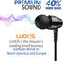 LUDOS OMNITONE Wired Earbuds, In-Ear Headphones with Microphone, 5 Year Warranty, Compatible for iPhone, Android