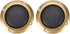 Zopsc 2PCS Protective Cover Shatter Resistant 2 inch Stereo Speaker Mesh Cover with Screws (Gold)
