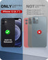 WIFORT Waterproof Case for iPhone 12, Certified Water Proof & Military Protection with Built-in Screen Protector (Black)