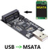 NFHK Mini PCI-E mSATA to USB 2.0 External SSD Adapter, Pen Driver Card Without Case