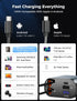SUPERONE Upgraded 4 in 1 Retractable Car Charger, Fast Phone Charger with 2.6ft Cord, USB C and Apple Adapter