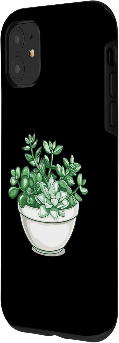 Jade Plant Crassula Ovata Lucky Plant Money Tree 11 iPhone Jade Plant With Succulents Case