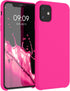 kwmobile Case Compatible with Apple iPhone 11, TPU Silicone Phone Cover with Soft Finish, Neon Pink