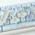 Sunzit PBT Keycaps - MOA Keycaps, Cute 132 Keys Dye-Sublimation Custom Keycap Set for Cherry MX Mechanical Keyboard