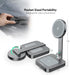 Esoulk 2 1 17/16/15/14, 15W in Magnetic Wireless Charging Station, Foldable Charger Stand for iPhone AirPods Charging
