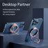 Magnetic Cell Phone Ring for MagSafe, Magnetic Phone Grip, Phone Ring Holder, Phone Ring with Adjustable Kickstand for iPhone 14/13/12(Plus, Pro Max), Smartphone Accessories (Rose Gold)