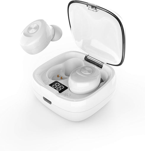 URIZONS Mini TWS Gaming in-Ear Earbuds, Wireless Earphones with Low-Latency Charging Case for