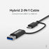 Plugable 2.5GB USB Ethernet Adapter for Laptop, 2-in-1 USB-C and USB Compatible, RJ45 2.5 Gigabit LAN