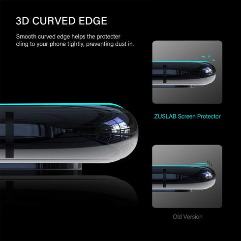 ZUSLAB Privacy Screen Protector - Compatible with Apple iPhone 11 Pro, Anti Spy Tempered Glass Full Coverage