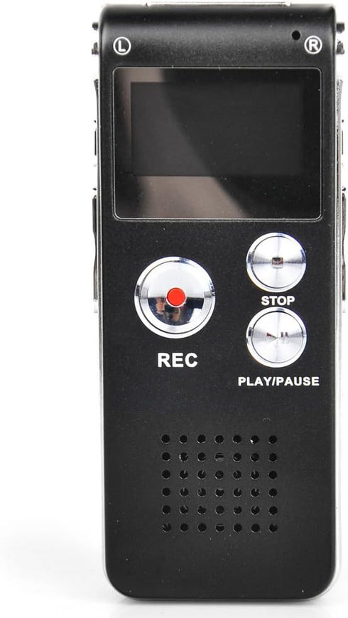 Lantomall 8GB Digital Voice Recorder 650Hr Dictaphone MP3 Player Black