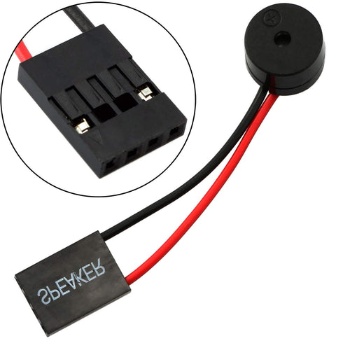 2-Pack Mini Plug Speaker for PC Motherboard, Desktop Computer Case Internal BIOS Beep Alarm Buzzer