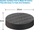 Monosaudio 4Pcs Carbon Fiber Isolation Speaker Spikes Pads, 25X5mm for Audio, Speakers, Subwoofers