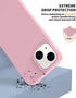 Designed for iPhone 14 Case, Silicone Ultra Slim Shockproof Phone Case with Soft Anti-Scratch Microfiber Lining (Pink)