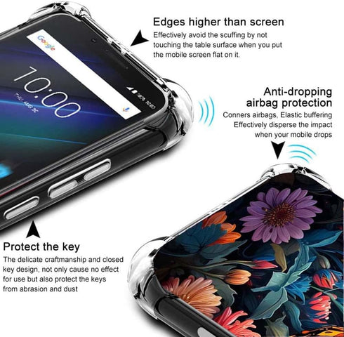 Samsung Galaxy A35 5G Case, TPU Soft Rubber Anti-Fall Mobile Phone Cover (Butterfly-1)