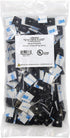 Maxxima 0.75 Inch Zip Tie Mounts - Black, 200 Pack, Cord Management Desk Cable Organizer with 3M Tape