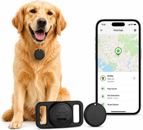 MDTZULIK GPS Collar for Dogs,Pet Tracker (Android Only) Smart tag,Waterproof Compatible with Google