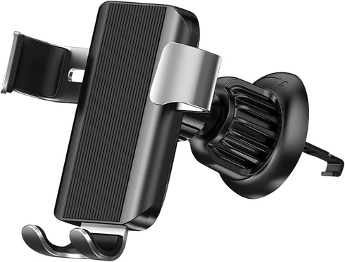 zipelo 360 Car Phone Holder, Vehicle Air Vent Smartphones Mount with Metal Hook Clip, Rotation Hands Free Automotive