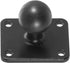 iBOLT 25mm / 1 inch Metal AMPS Adapter Plate for Dual Ball Socket Mounting Arms