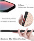 Shijh Tec 15, Silicone Phone Case for iPhone White Plants Wildflowers Salmon Beige Scratchproof Phone Case Silicone