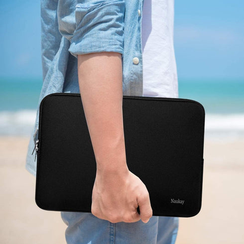 Naukay 15.6 Inch Laptop Sleeve Case, Resistant Neoprene Notebook Pocket Case for Asus/Dell/Fujitsu/HP/Sony/Toshiba/Acer