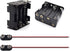 SDTC Tech 2-Set 8X 1.5V AA Battery Holder and I Type Snap Connector Kit, 12 Volt Plastic Battery Case Box