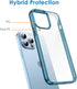 JETech iPhone 13 Pro Case 6.1-Inch - Non-Yellowing Shockproof Bumper Cover with Anti-Scratch Clear Back (Navy Blue)