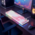 TsuvyXeg Gaming Keyboard Wired E-Sports Key Board RGB Backlit Computer Keyboard Square Key for Desktop Laptop PC Mac