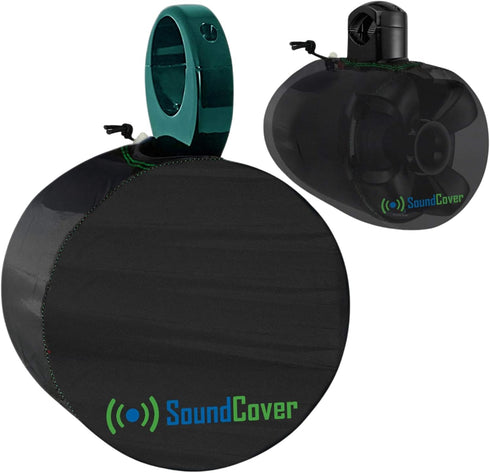 Marine Wakeboard Tower Speaker Covers for 8” Round Speakers – Water-Resistant, Large Size (Set of 2)