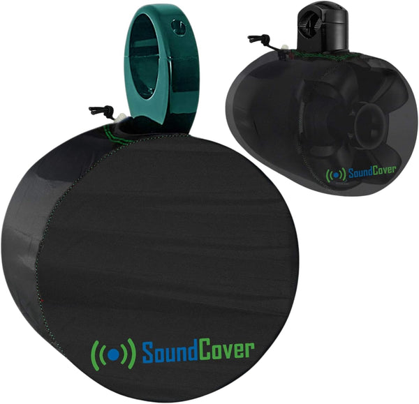 Marine Wakeboard Tower Speaker Covers for 8” Round Speakers – Water-Resistant, Large Size (Set of 2)