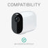 kwmobile 2X Silicone Skin Compatible with Arlo Essential Spotlight Security Camera Cover - Black