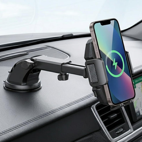Esoulk Wireless Car Charger Phone Mount, 15W Fast Charging Car Mount Charger with