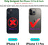 SUANPOT iPhone 13 Pro Wallet Case with RFID Blocking, Flip Book PU Leather Shockproof Cover for Apple 13 Pro, Black