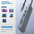 HOPDAY 10 1 4K 100W,USB 3.0 5Gbps,SD/TF USB C Hub - in Multiport USB C Adapter with HDMI, USB C Docking Station, PD
