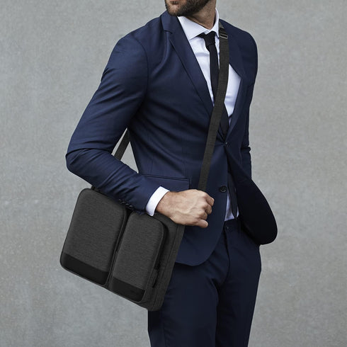 15.6-16 inch Laptop Case Sleeve, Waterproof Lightweight Shoulder Bag, 360 Protective Briefcase for 16 Macbook Pro
