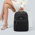 Laptop Backpack for Women, Casual Daypack Purse for Travel Work, Fits 16 Inch Notebook (Black)