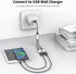 USB 2.0 Adapter, Dual USB Port Extender Hub for Laptop, Mac, Tesla Model 3 Charging and Data Transfer