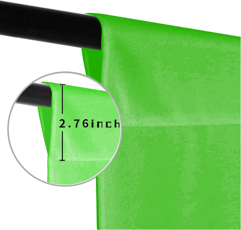 LYLYCTY 10x10FT Green Screen Photo Backdrop, Chroma Key Background for Photography, Live Streaming, Zoom Video Studio