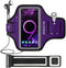 JEMACHE Gym Run Workout Armband for Galaxy Note 10+, 9, 8, Water Resistant Case with Key Holder, Purple