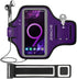 JEMACHE Gym Run Workout Armband for Galaxy Note 10+, 9, 8, Water Resistant Case with Key Holder, Purple